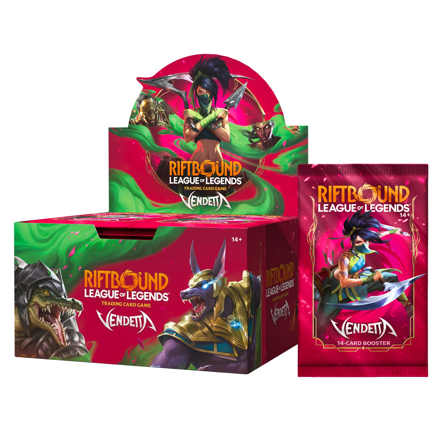 RIFTBOUND: LEAGUE OF LEGENDS TCG – VENDETTA BOOSTER BOX (24 sobres) – INGLES
