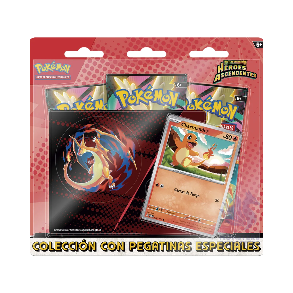 Blister Pokemon con Pegatina Héroes Ascendentes - Español