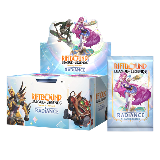 RIFTBOUND: LEAGUE OF LEGENDS TCG – RADIANCE BOOSTER BOX (24 sobres) – INGLES