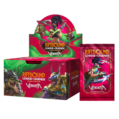 RIFTBOUND: LEAGUE OF LEGENDS TCG – VENDETTA BOOSTER BOX (24 sobres) – INGLES