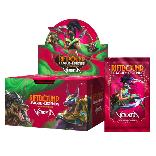 RIFTBOUND: LEAGUE OF LEGENDS TCG – VENDETTA BOOSTER BOX (24 sobres) – INGLES